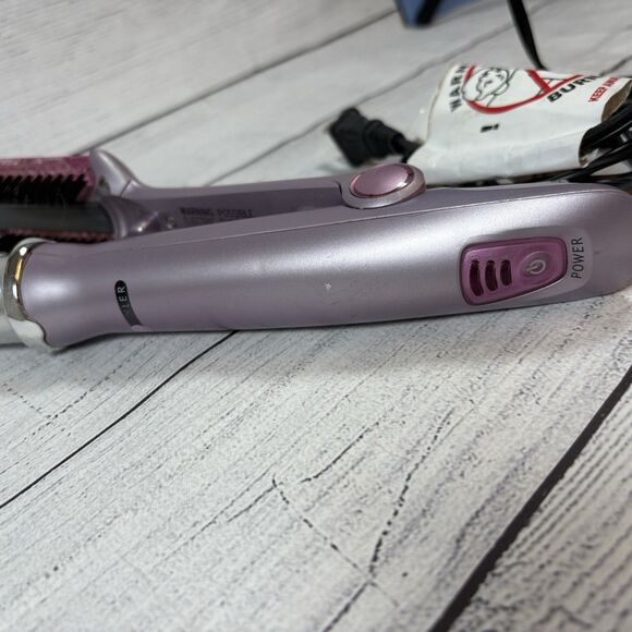 InStyler IS1001 Rotating Hot Iron Hair Styler 1.25" Barrel Works Lavender Purple - Picture 2 of 4